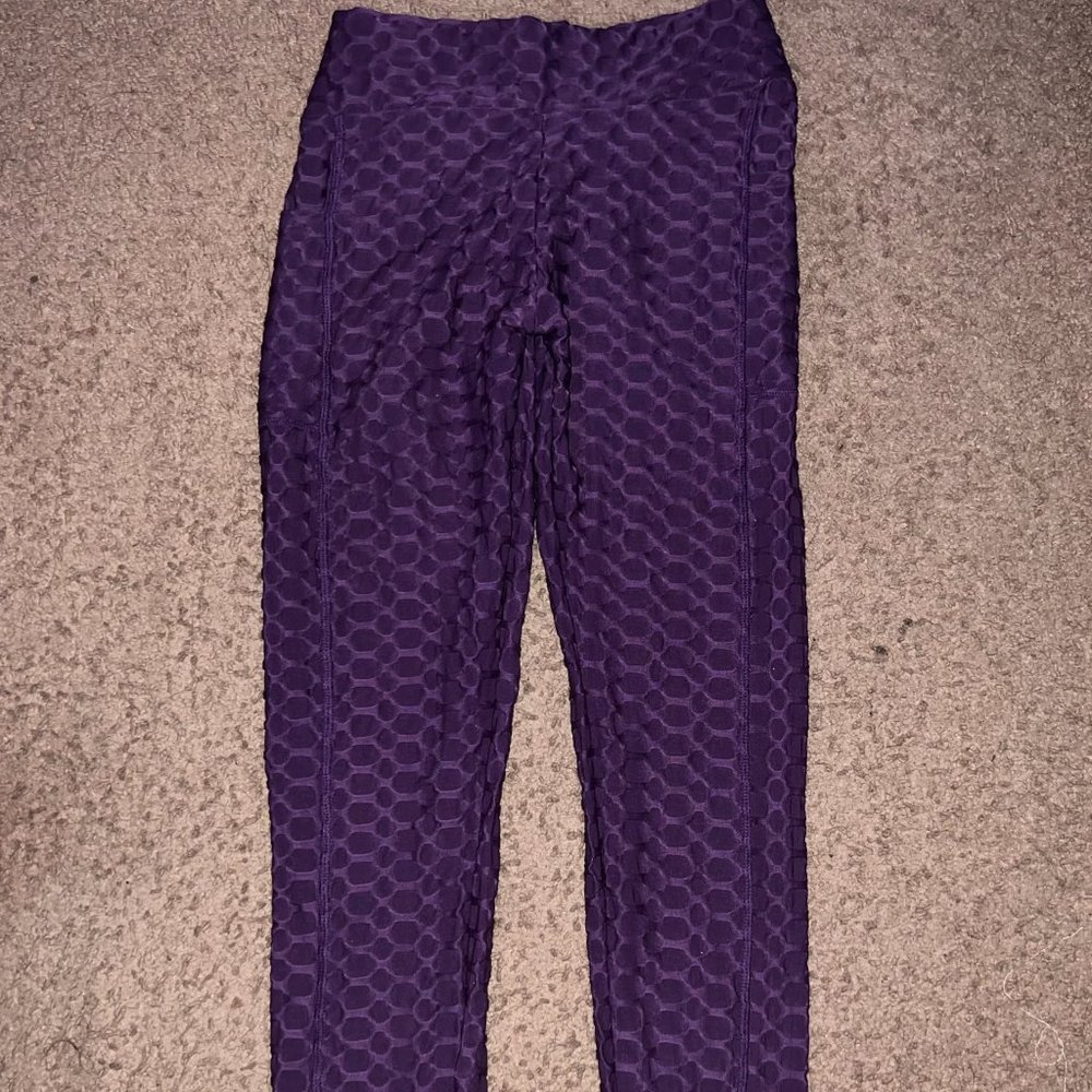 Viral Scrunch Purple Leggings
